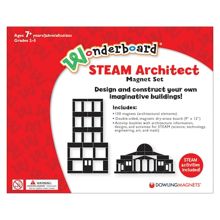 Dowling Magnets Wonderboard STEAM Architect Magnet Set 736221